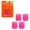 колпачки на ниппель AIRLINE AIRLINE S-1, светящиеся, розовые, ABS-пластик, 4 шт. AVC38
